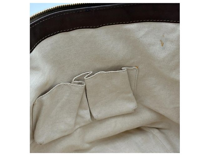 Borsa a tracolla Gucci in pelle bronzo - vista 17