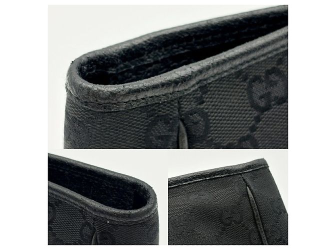 Borsa Tote Gucci in tela GG nera Nero - vista 13