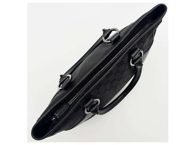 Borsa Tote Gucci in tela GG nera Nero - vista 16