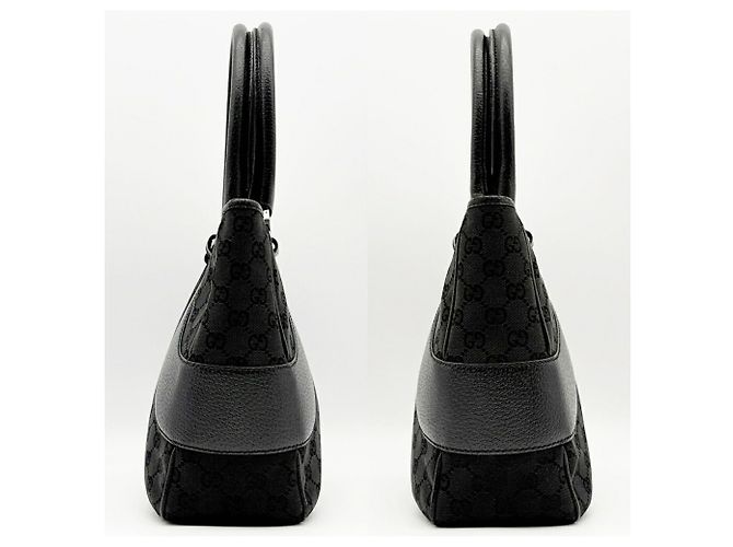 Borsa Tote Gucci in tela GG nera Nero - vista 5