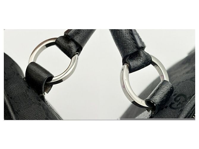 Borsa Tote Gucci in tela GG nera Nero - vista 9