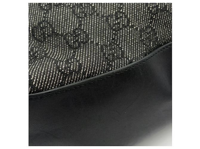 Gucci Bamboo Shoulder Tote Bag Schultertasche Schwarz Anthrazitgrau - Ansicht 11
