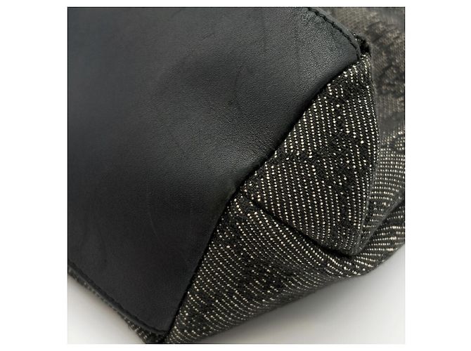 Gucci Bamboo Shoulder Tote Bag Schultertasche Schwarz Anthrazitgrau - Ansicht 12