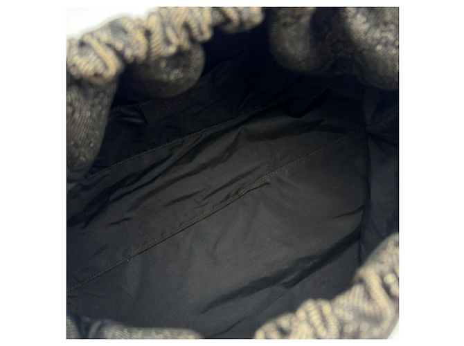 Gucci Bamboo Shoulder Tote Bag Schultertasche Schwarz Anthrazitgrau - Ansicht 15