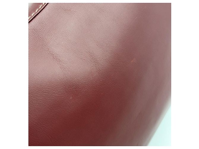 Borsa a tracolla Cartier Must Line in pelle Bordeaux Bordò - vista 12