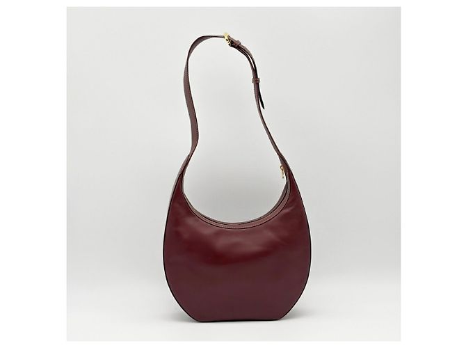 Borsa a tracolla Cartier Must Line in pelle Bordeaux Bordò - vista 2