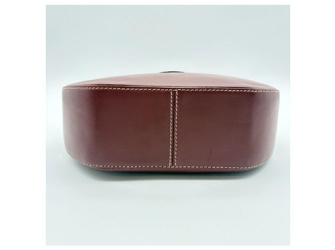 Borsa a tracolla Cartier Must Line in pelle Bordeaux Bordò - vista 5