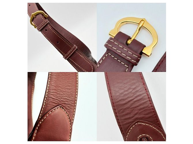 Borsa a tracolla Cartier Must Line in pelle Bordeaux Bordò - vista 7