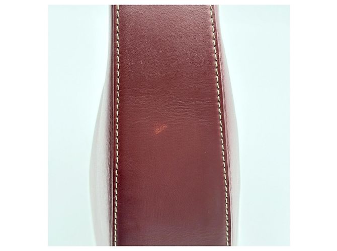 Borsa a tracolla Cartier Must Line in pelle Bordeaux Bordò - vista 9