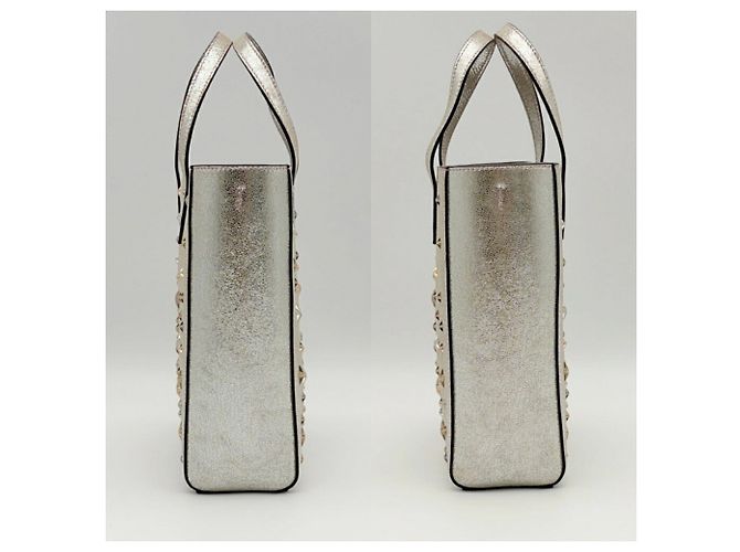 Borsa Tote 2-Way Bria N/S Jimmy Choo Argento - vista 5