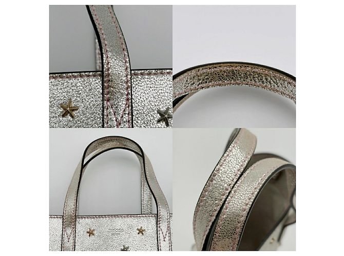 Borsa Tote 2-Way Bria N/S Jimmy Choo Argento - vista 9