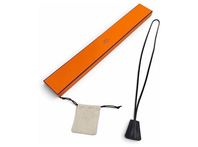 Hermès Collana Clochette per Orologio Kelly in Pelle Hermes Nero - vista 2