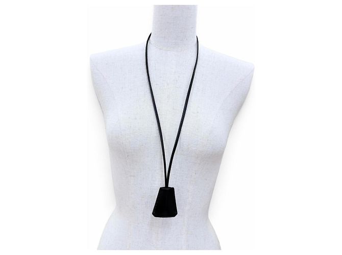 Hermès Collana Clochette per Orologio Kelly in Pelle Hermes Nero - vista 3