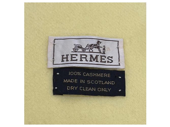 Hermès Hermes Kaschmir-Stola in Gelb - Ansicht 7