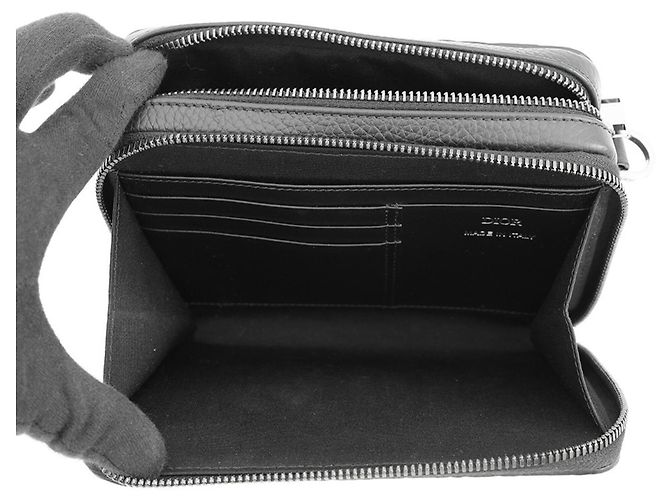 Borsa a tracolla Christian Dior in pelle nera Nero - vista 5