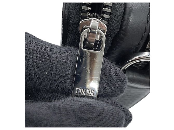 Borsa a tracolla Christian Dior in pelle nera Nero - vista 9