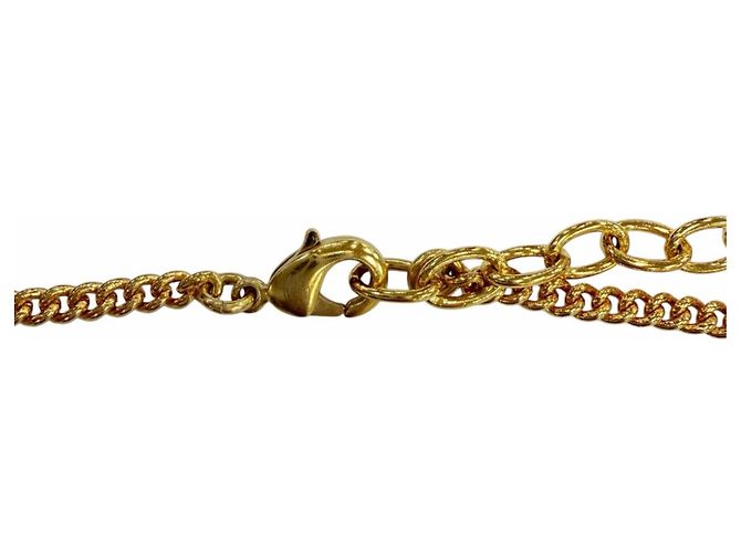 Collar Chanel G23A de metal con logo Coco, perlas eco y pedrería Dorado - vista 7