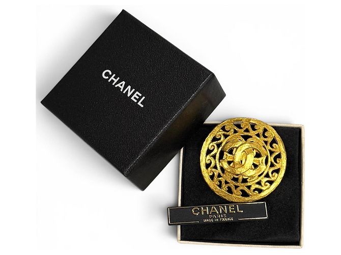 Chanel Vintage 95A Coco Mark Brosche Golden - Ansicht 2