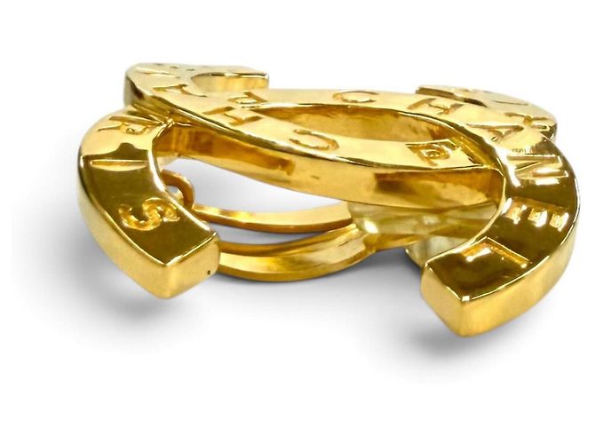 Chanel B20A Coco Mark Logo Große Clip-Ohrringe Golden - Ansicht 3