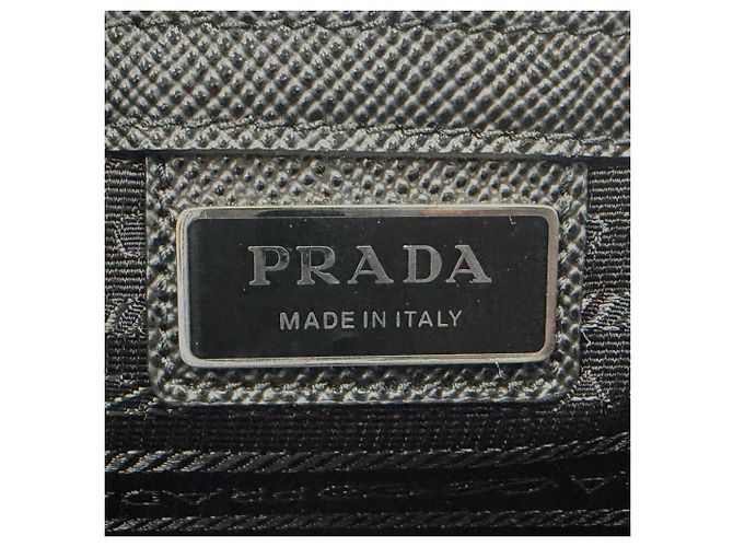 Borsa Tote Prada in pelle Saffiano Nero - vista 10