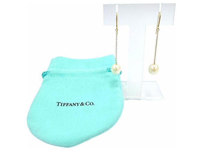 Autre Marque Orecchini a goccia Tiffany & Co. Elsa Peretti Pearl by the Yard D'oro - vista 2