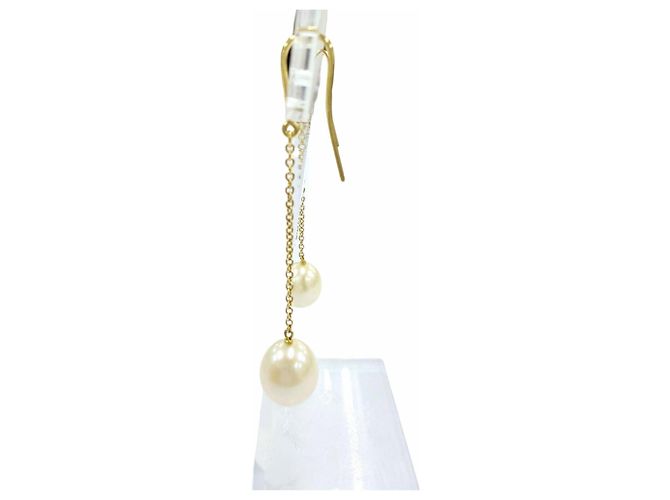 Autre Marque Orecchini a goccia Tiffany & Co. Elsa Peretti Pearl by the Yard D'oro - vista 3