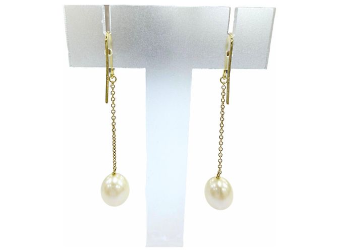 Autre Marque Orecchini a goccia Tiffany & Co. Elsa Peretti Pearl by the Yard D'oro - vista 4