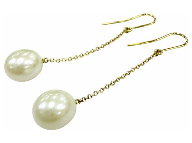 Autre Marque Orecchini a goccia Tiffany & Co. Elsa Peretti Pearl by the Yard D'oro - vista 5