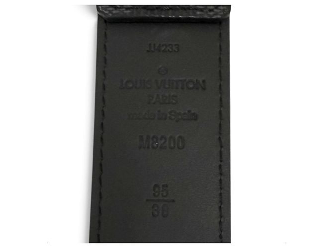 Louis Vuitton 35MM Damier Graphite Ledergürtel Schwarz - Ansicht 8
