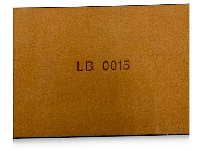 Louis Vuitton M6901V Ceinture Initials Leather Belt Nero - vista 11