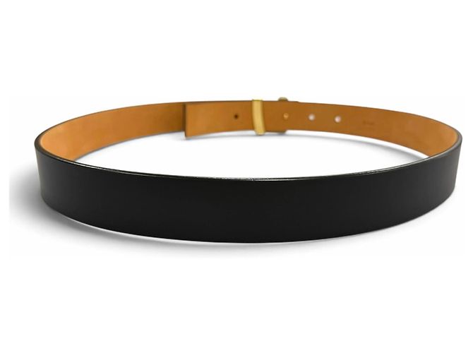 Louis Vuitton M6901V Ceinture Initials Leather Belt Nero - vista 4