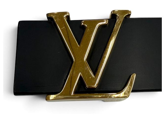 Louis Vuitton M6901V Ceinture Initials Leather Belt Nero - vista 5