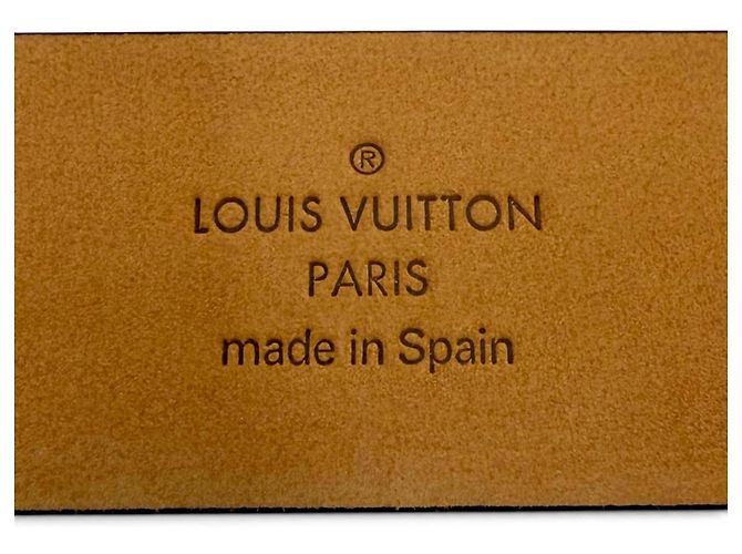 Louis Vuitton M6901V Ceinture Initials Leather Belt Nero - vista 9