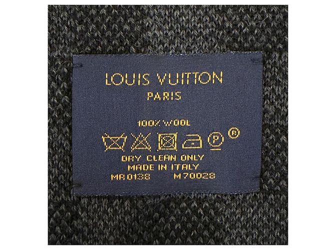 Stola in lana nera Louis Vuitton Nero - vista 6