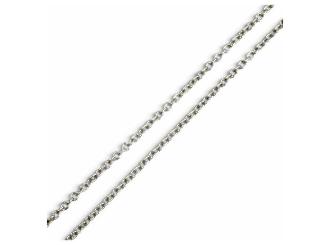 Autre Marque Collana Ferro di Cavallo Tiffany PT950 Diamanti Argento - vista 5