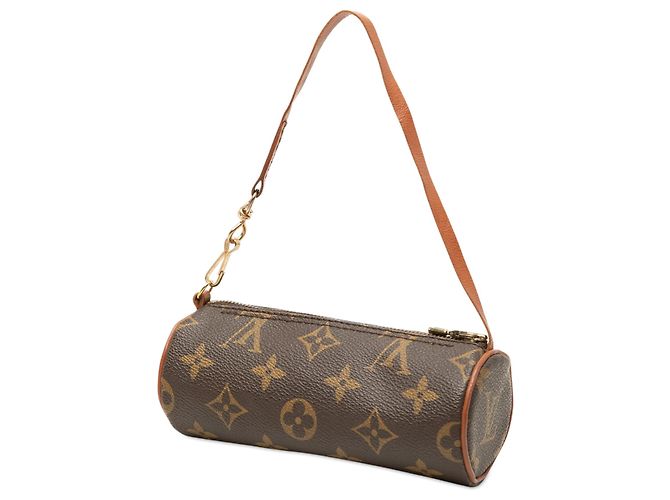 Louis Vuitton Brown Monogram Papillon Pochette Marrone - vista 2