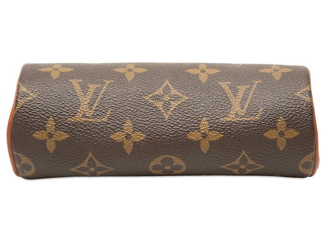Louis Vuitton Brown Monogram Papillon Pochette Marrone - vista 3