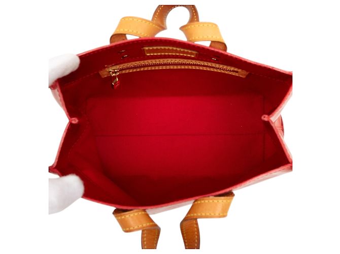 Louis Vuitton Red Monogram Vernis Reade PM Rosso - vista 4