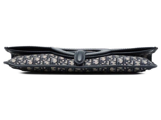 Autre Marque Clutch con patta Dior Blue Oblique Canvas Blu navy - vista 3
