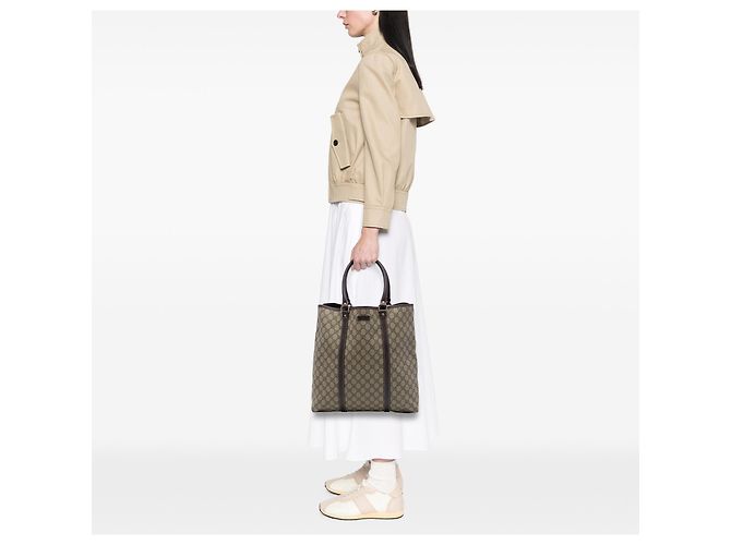Tote Verticale Gucci Beige GG Supreme Joy - vista 6