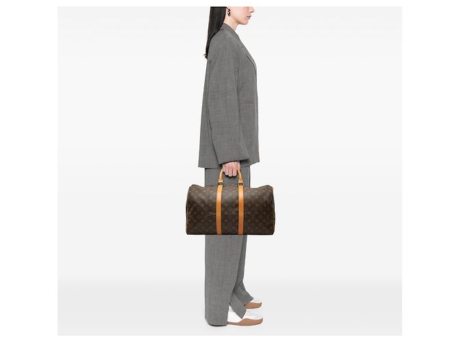 Louis Vuitton Brown Monogram Keepall 45 Braun - Ansicht 6