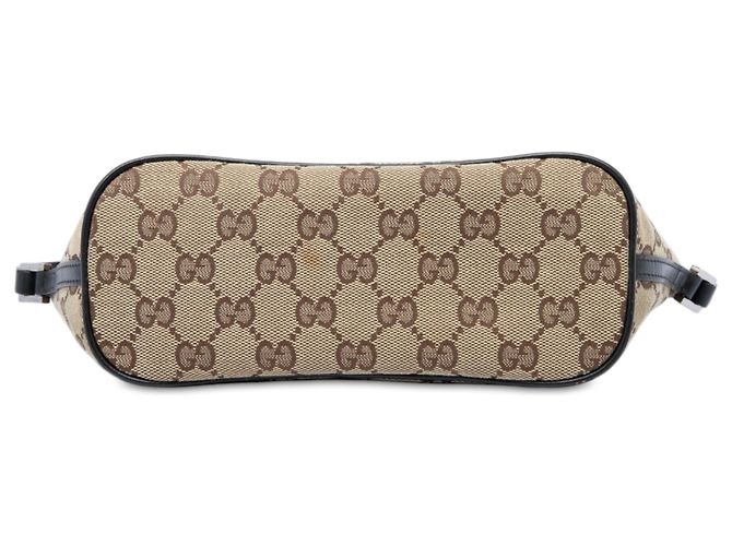 Gucci Beige GG Canvas Boat - vista 3