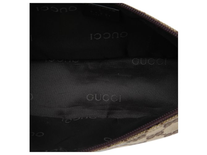 Gucci Beige GG Canvas Boat - vista 4