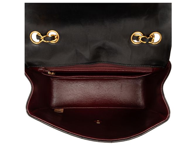 Chanel Black Small Chevron Lambskin Envelope Flap Negro - vista 4
