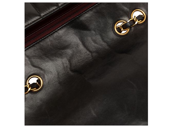 Chanel Black Small Chevron Lambskin Envelope Flap Negro - vista 6