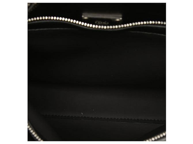 Borsa Fendi Peekaboo Iconic Essential Mini in pelle nera Nero - vista 4