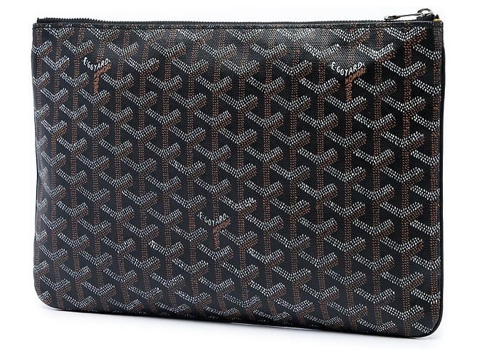 Goyard Black Goyardine Senat MM Nero - vista 2