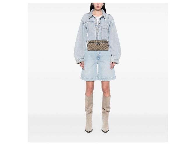 Marsupio Gucci in tela GG beige - vista 5