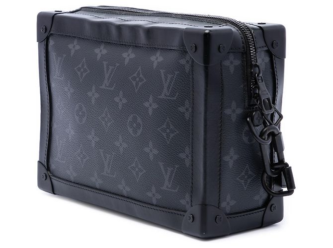 Louis Vuitton Black Monogram Eclipse Soft Trunk Noir - vue 2