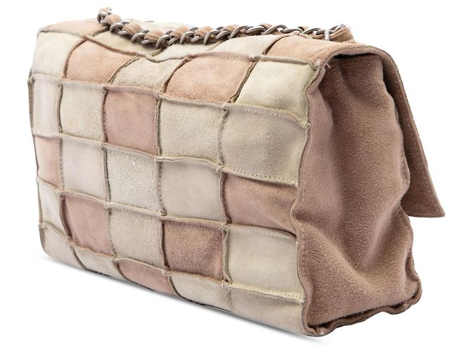 Chanel Beige Suede Patchwork Reissue 2.55 Flap - vista 2